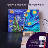 Okto air dry clay kit 3D Starry Night sensory art - British product
