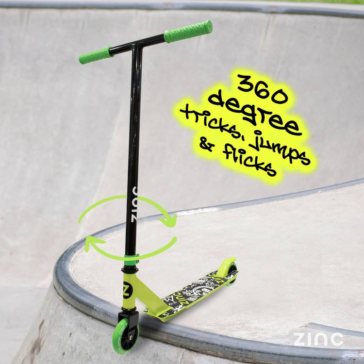 Zinc stunt scooter green - British product