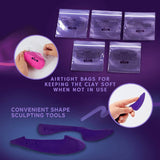 Okto air dry clay modelling set 36 colours - British product