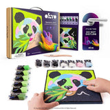 Okto sensory clay painting by numbers panda kit 30cm - British product