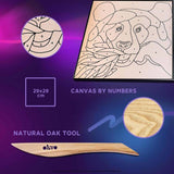 Okto sensory clay painting by numbers panda kit 30cm - British product