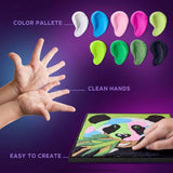 Okto sensory clay painting by numbers panda kit 30cm - British product