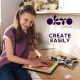 Okto sensory clay painting by numbers panda kit 30cm - British product