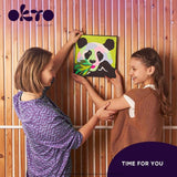 Okto sensory clay painting by numbers panda kit 30cm - British product