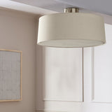 Argos Home flush ceiling light natural chrome (British brand)