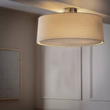 Argos Home flush ceiling light natural chrome (British brand)