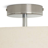 Argos Home flush ceiling light natural chrome (British brand)