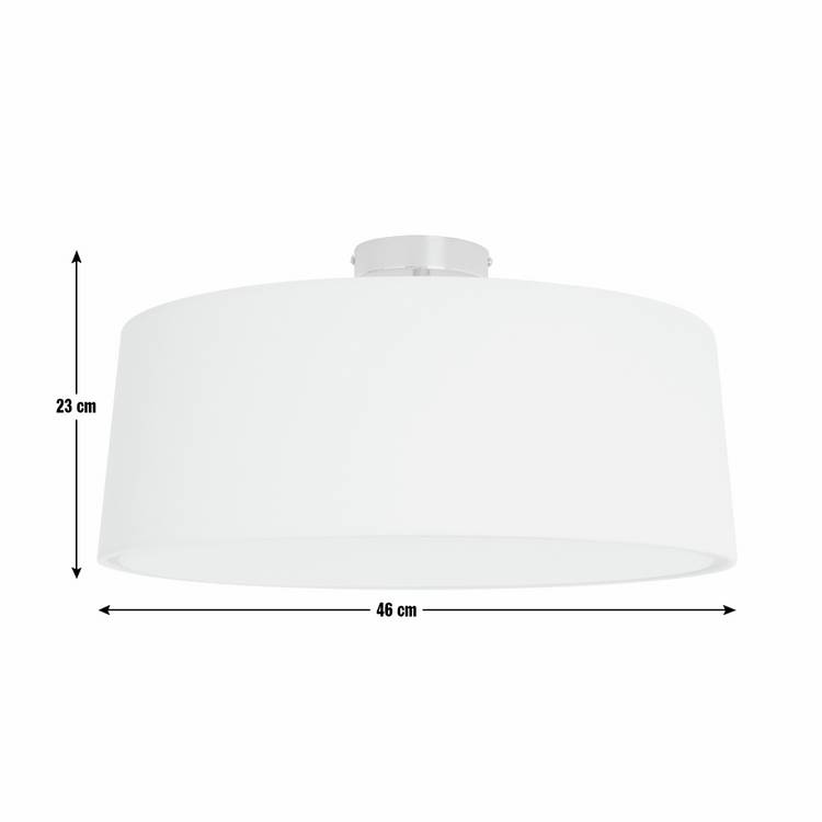 Argos Home flush ceiling light natural chrome (British brand)