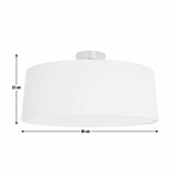Argos Home flush ceiling light natural chrome (British brand)