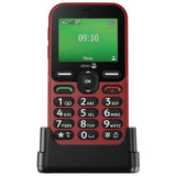 Doro Leva E10 Red mobile phone, imported from the UK