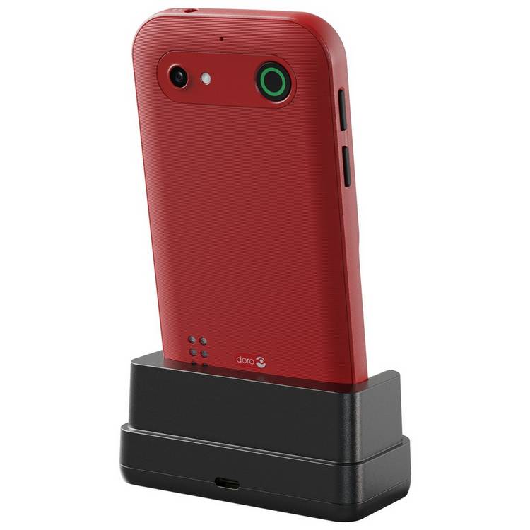 Doro Leva E10 Red mobile phone, imported from the UK