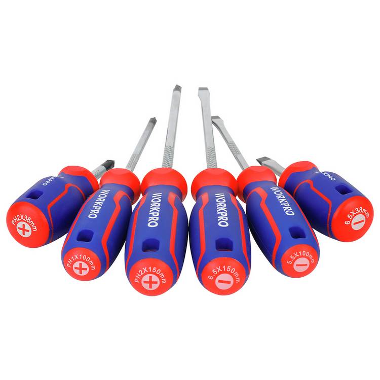WORKPRO 6 piece screwdriver set, (British brand)