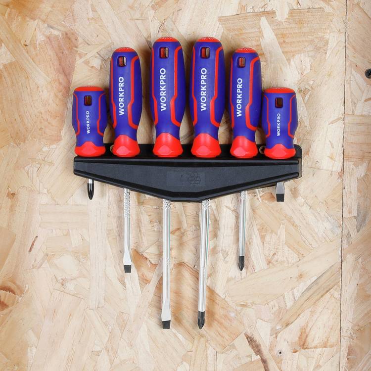 WORKPRO 6 piece screwdriver set, (British brand)