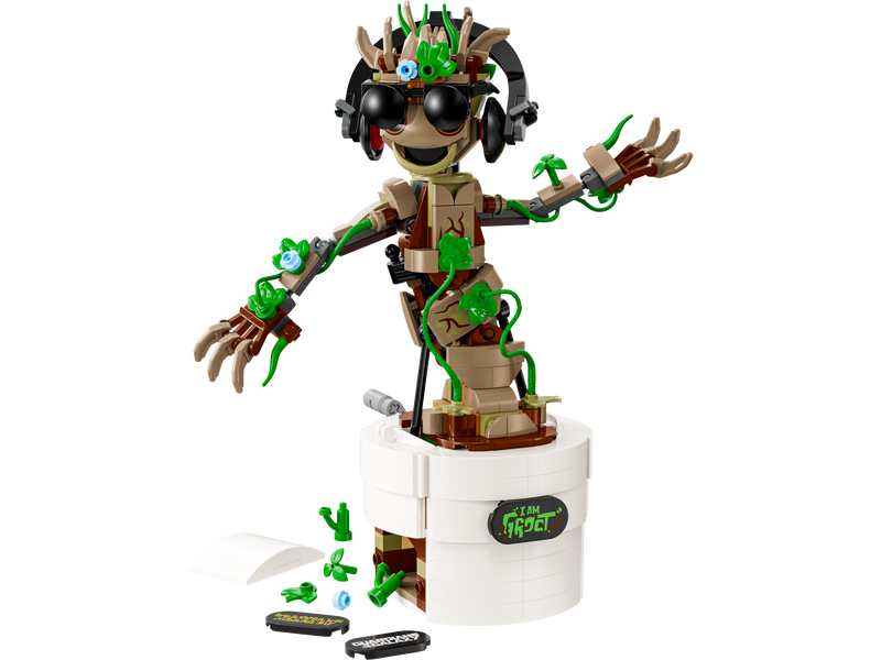 LEGO Marvel Dancing Groot buildable figure set 456 pieces - British product
