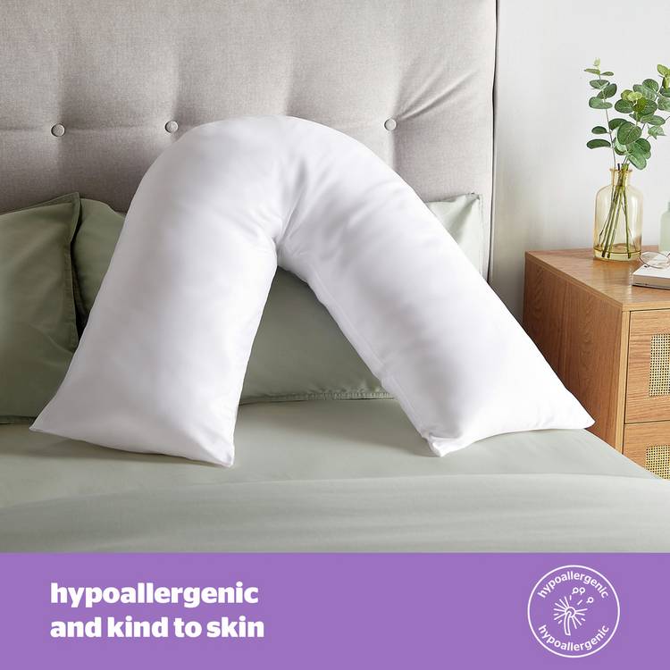 Silentnight V-shaped support pillow (British brand)