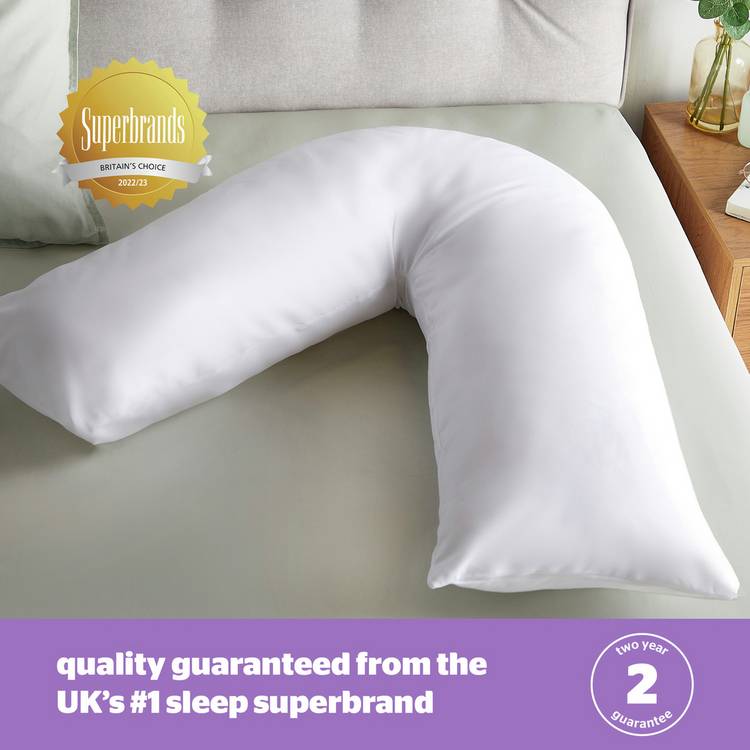 Silentnight V-shaped support pillow (British brand)