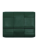 Harrods Bottega Veneta Intreccio Leather Trifold Wallet- Buy online at McGrocer