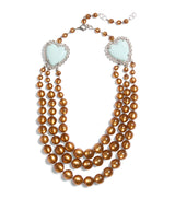 Harrods Valentino Garavani Beaded Coeur Hyperbole Layered Necklace- Buy online at McGrocer