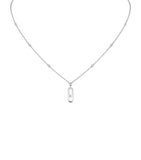 Messika Move Uno white gold necklace with 0.13ct diamonds - British product