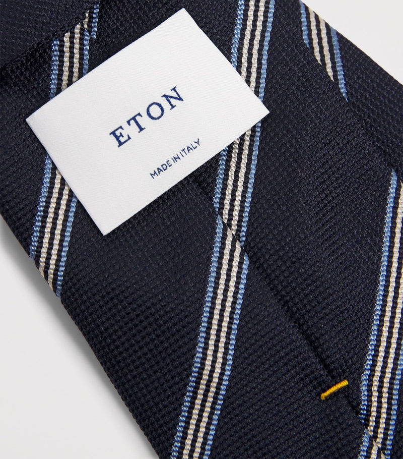 Eton pure silk stripe tie 8cm, UK version