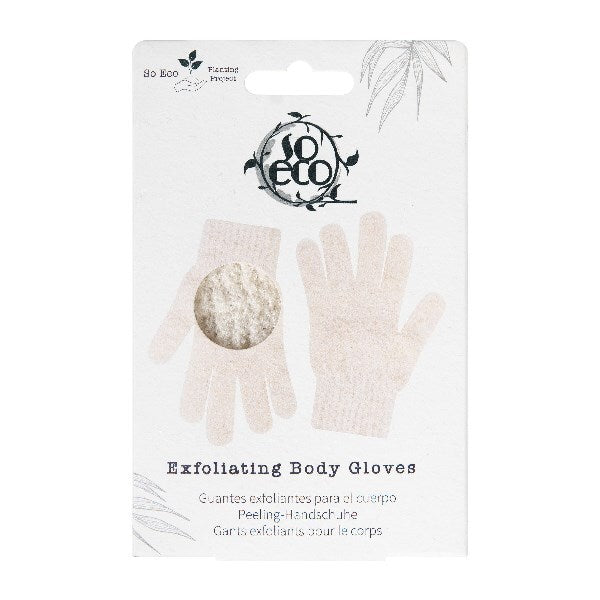 So Eco exfoliating body gloves organic cotton blend (British brand)
