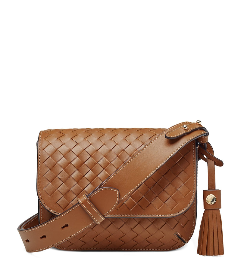 Aspinal of London Ella woven leather cross-body bag, UK version