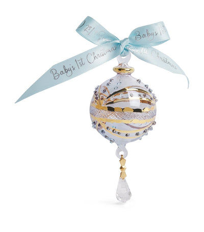 Harrods Artifactually New Baby Bauble Christmas Bauble H8cm x W4.5cm x D4.5cm- Buy online at McGrocer