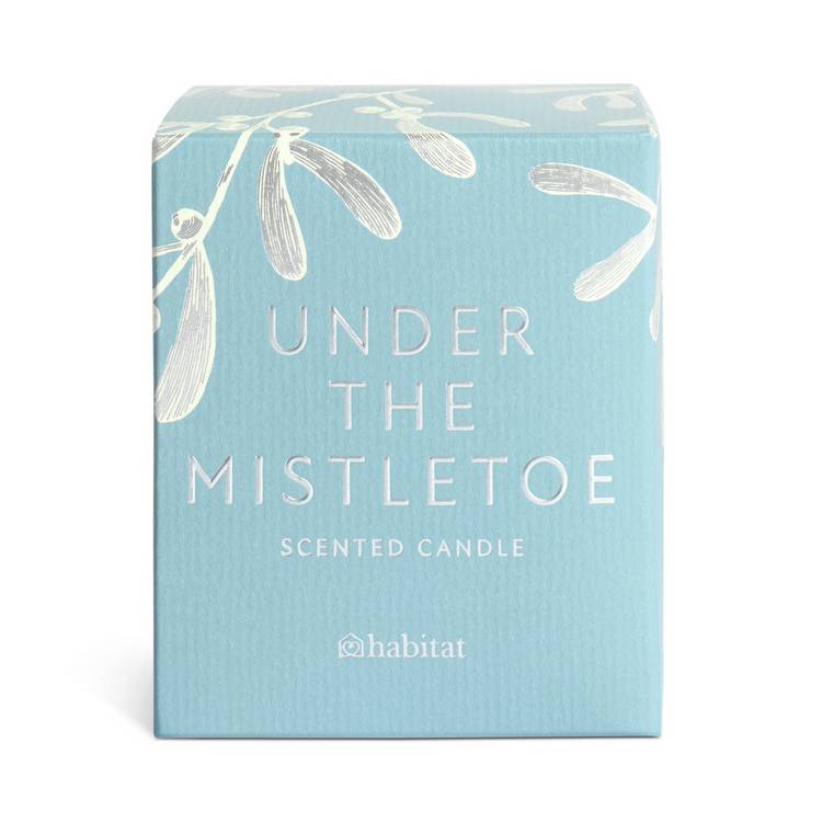 Habitat Under the Mistletoe medium boxed candle, imported from the UK