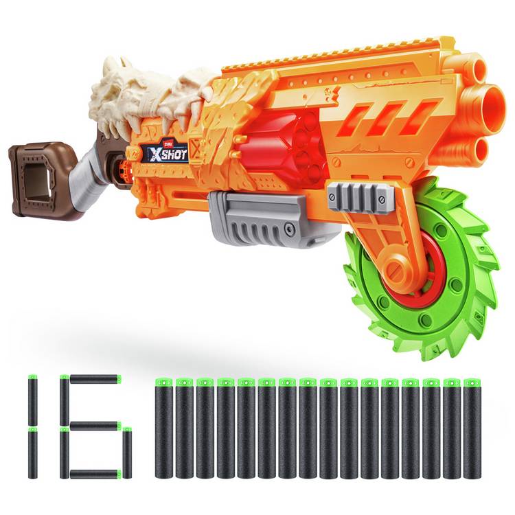 XSHOT Horror Fire Doomsday blaster toy with foam darts, UK version