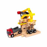 BRIO freight station magnetic cargo loading (British brand)