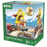 BRIO freight station magnetic cargo loading (British brand)