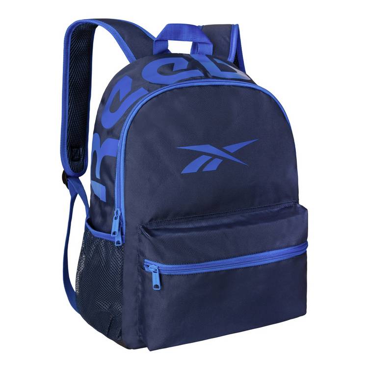 Reebok blue 20L backpack bundle with lunch bag and pencil case (British brand)