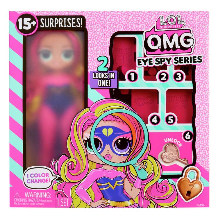 L.O.L. Surprise OMG Eye Spy Superhero fashion doll (British brand)