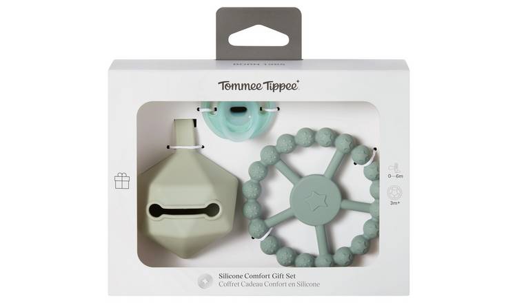 Tommee Tippee Silicone Dummy and Comfort Gift Set - Green GOODS Argos