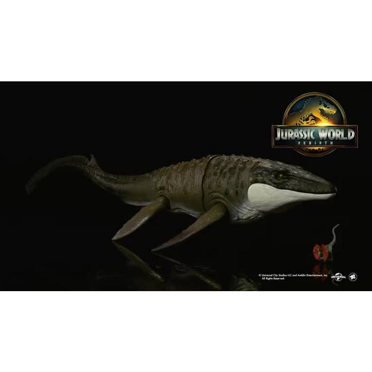 Mattel Jurassic World Bite N Blast Mosasaurus 25.7-inch dinosaur toy - British product