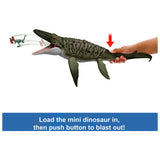 Mattel Jurassic World Bite N Blast Mosasaurus 25.7-inch dinosaur toy - British product