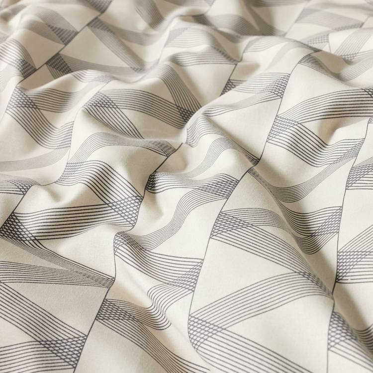 Argos Home single zig-zag bedding set with pillowcase (British brand)