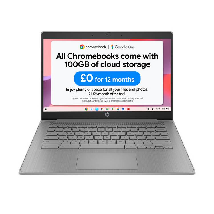 HP Chromebook 14 inch grey, UK version