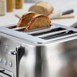 Swan retro 4 slice toaster stainless steel, imported from the UK