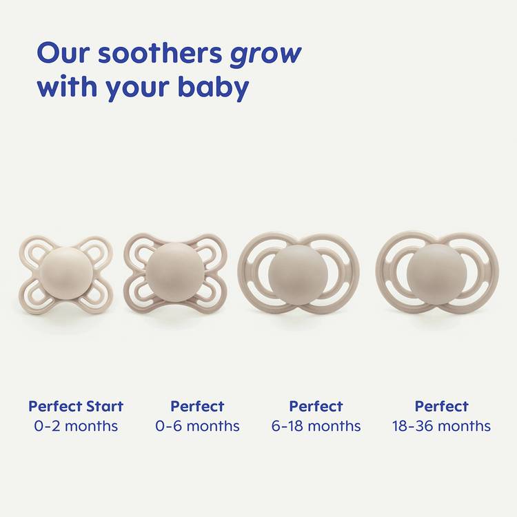 MAM Perfect Soother white 2 pack, imported from the UK