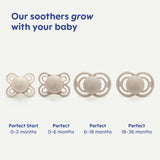 MAM Perfect Soother white 2 pack, imported from the UK