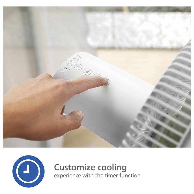 Philips white pedestal fan 15 inch (British brand)