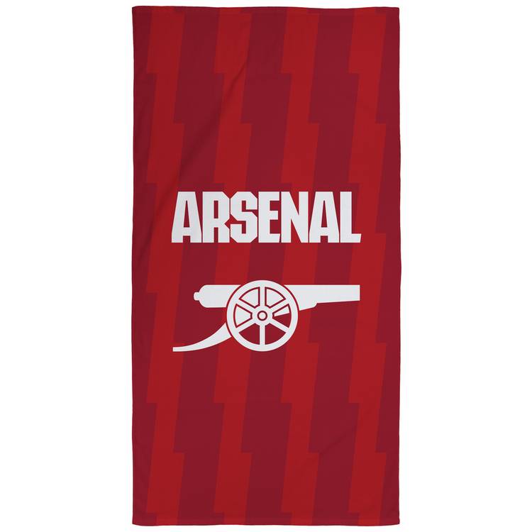 Arsenal FC red beach towel with cannon logo 150x75cm - British product