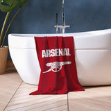 Arsenal FC red beach towel with cannon logo 150x75cm - British product