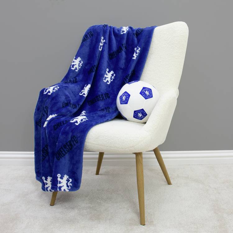 Chelsea FC fleece throw blue 100x150cm - British product