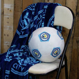 Argos Manchester City FC Football Shaped Cushion White 25cm- Buy online at McGrocer