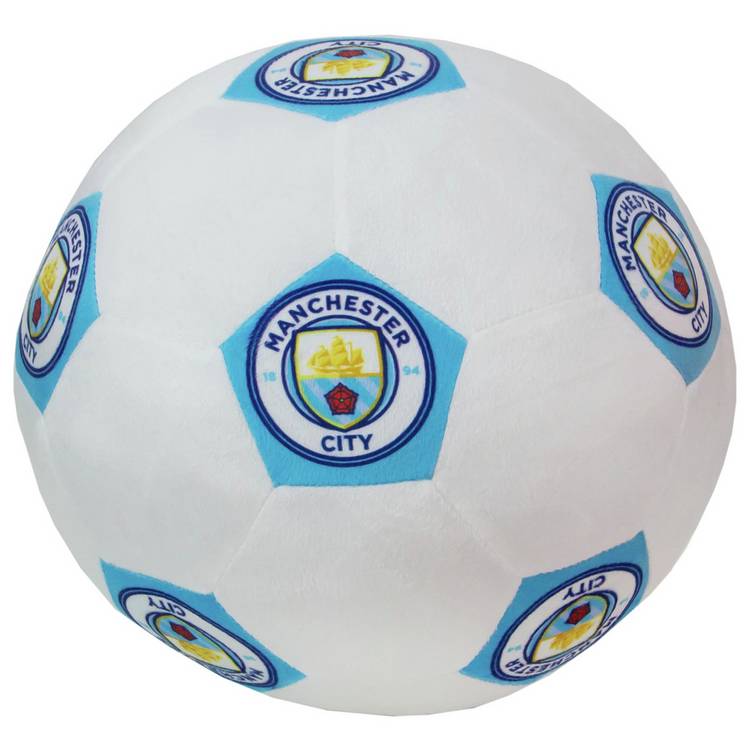 Manchester City football cushion white 25cm - British product
