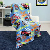 Argos Hot Wheels Fleece Throw - Blue - 100x150cm- Buy online at McGrocer