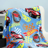 Hot Wheels fleece throw blue 100x150cm - British product