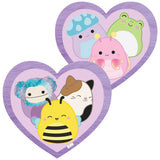 Squishmallows heart-shaped cushion lavender 34x30cm, UK version